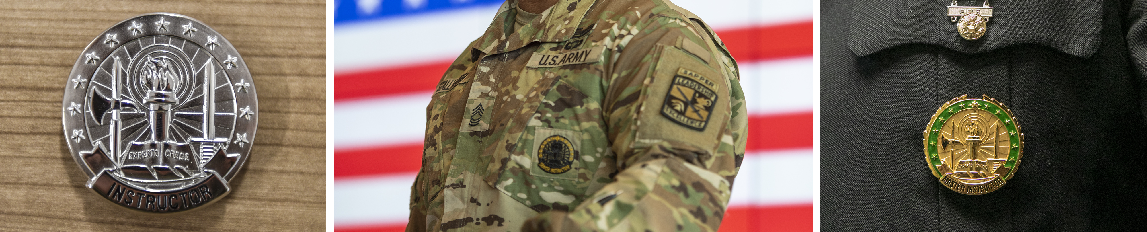 Soldiers attending courses